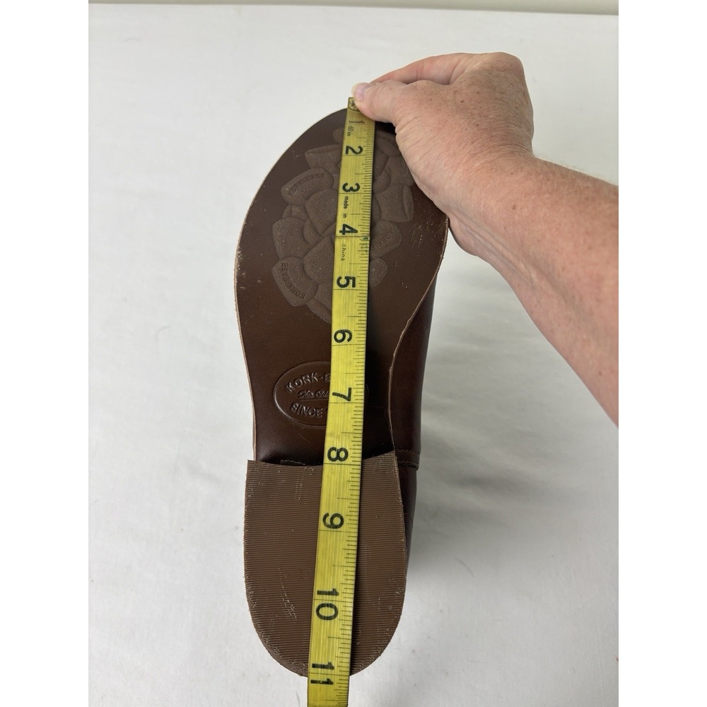 Kork Ease Renny Leather Ankle Boots Womens 9M Brown Back Zip Comfort Bootie - Picture 9 of 10